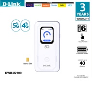 D-Link DWR-U2100/ DWR-U2000 5G Wi-Fi 6 Mobile Router Hotspot MiFi | Travelling Roaming | WiFi 5/6 | 