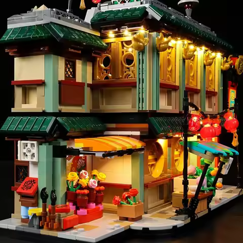 LED Lighting Set Suitable for LEGO Family Reunion Celebration 80113 Building Blocks