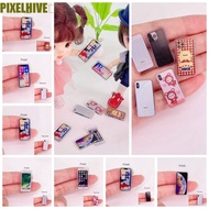 PIXELHIVE​ Dollhouse Mobile Phone Model, Decoration BJD Phone 1:12 Miniature Phone, Mini Phone Model