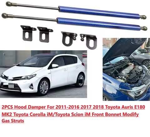 Hood Damper For 2011-2018 Toyota Auris E180 II Toyota Corolla iM/Scion iM Front Bonnet Modify Gas St