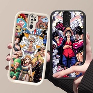 DJ-37 One Piece Team Silicone Casing black and white for OPPO Reno 8T A5 2Z F11 A9 2F 2020 Pro 5G