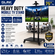 GLINK NBB Heavy Duty Mobile AVA1800 70-1P TV Stand 32-90 Inch TV Trolley with Wheels Up To 90KG