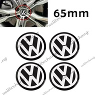 4pcs Car Wheel Rim Hub Accessories Tire Hubcaps Stickers Emblem With VW Logo For Volkswagen Polo Passat B5 B7 Golf 4 7 T5 Touran Tiguan
