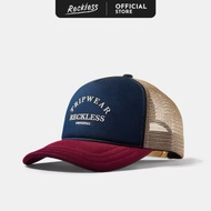 (4 cap) LIMITED SELECTED Reckless Life Style Cap - Cotton Khaki Fabric, Breathable Mesh Panel, PVC H