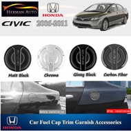 HermanAuto Honda Civic FD 2006-2011 Car Oil Fuel Cap Trim Garnish Accessories