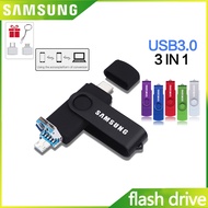 Samsung TYPE-C 3-in-1 flash drive 16GB/32GB/64GB USB memory stick 128GB/256GB/512GB pen drive compatible with mobile phones and computers