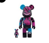 現貨 英雄聯盟LOL金克絲bearbrick jinx400%100%積木熊暴力熊塗鴉手辦