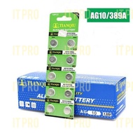 PRO 🏠 10pcs AG10 1.5V Battery Akaline battery Tianqiu 10pcs satu papan battery