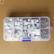 [HME] 250pcs 2.54mm 2/3/4 pin Connector Plug + Terminal Socket Header Wire Adaptor