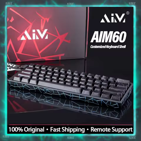 AIMTECH AIM60 Keyboard Shell for Wooting60 HE/HE+/HEV2 RAKKA60 ATLAS GH60 Layout MAD60 Aluminum Shel