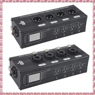 [W Y D H] 1Pair 4-Channel 3-Pin XLR or 6.3Mm Audio and  over Network Cable Extender,  Network Extend