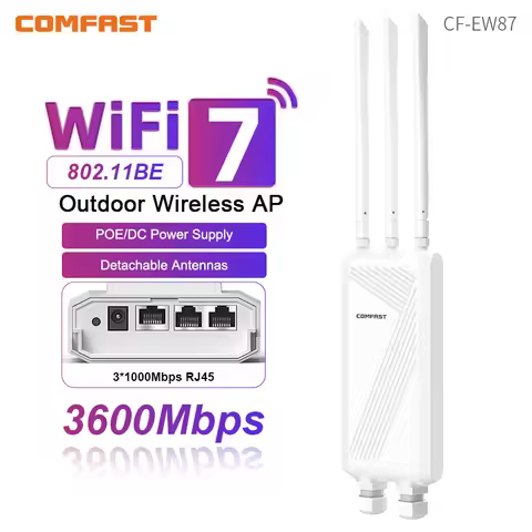 Comfast WiFi7 3600Mbps Outdoor CPE Wireless AP 2.4&5.8GHz WiFi Repeater Router AP Access Point WiFi 