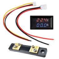Diymore มินิดิจิตอลโวลต์มิเตอร์แอมป์มิเตอร์ DC100V 10A / 50A DC/100V/10A เครื่องทดสอบกระแสตรวจจับจอแ
