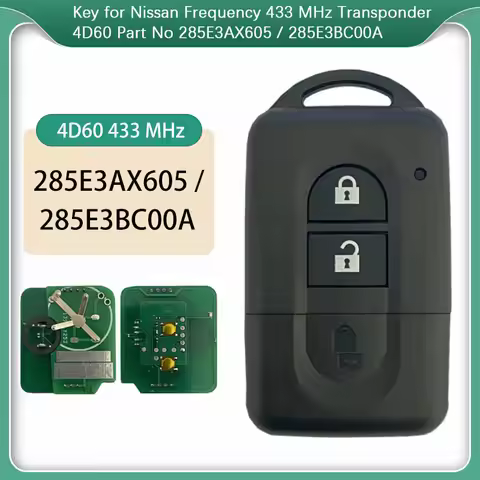 CN027023 Aftermarket Smart Remote Key For Xtrail Qashqai Micra K12E Note 2B Key Fob P/N285E3AX605 / 