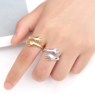 Couple Ring Korean Version Jane Eyre Fashion Hug Ring Opening Adjustable Ring Ladies Jewelry