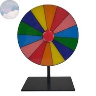 ZHEN 1 Set Color Roulette Wheel Tabletop Prize Wheel Dry Erase Spin Wheel Spinner Game Heavy Duty Ed