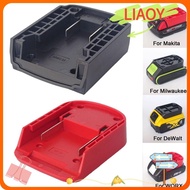 LIAOY Battery Connector, ABS Portable DIY Adapter, Durable Holder Base for Makita/DeWalt/WORX/Milwaukee 18V Lithium Battery