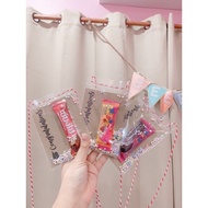 ของขวัญปัจฉิมราคาถูก ป้ายคล้องคอขนม 10 ชิ้น