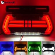 QUENNA 24V Multicolor Truck Side Marker Lights Wheel Well Lights with Turn Signal Waterproof Ground 