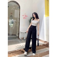 Bigsize wide-leg pants 60kg to 90kg