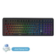 AJAZZ AK980 คีย์บอร์ดแบบกลไก Triple-mode 98 พร้อมคอลัมน์คีย์บอร์ดเกมแสงเสียงแกนร่างกาย