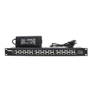 PoE Texas - PoE Injector - 12 Port Gigabit Passive Midspan Injector with 24V 120 Watt UL Power Suppl