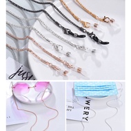 Face Mask Chain Glasses Strap 2 in 1/Rantai Mask Cermin Mata/ mask extender Mask Hanging Rope Necklace Face Mask Lanyard