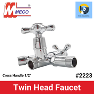 Meco Twin Head Faucet Cross Handle 1/2" #2223 Brix Industries Manila