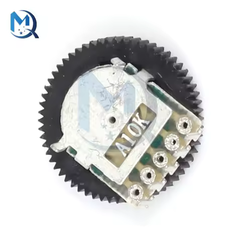 10PCS/Lot A103 10K Duplex Dial Wheel Gear Potentiometer for Radio MP3/MP4 Volume Adjustment Switch P