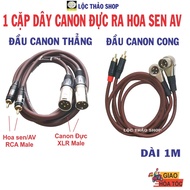 1 bag Canon Male to AV Lotus Cable 1M long - Canon AV Cable - Canon to Lotus Cable - AV to Canon Cab