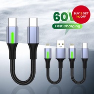 25cm Short USB Type C to Type C Cable Fast Charging Cable for Xiaomi Samsung Power Bank Type C USB C