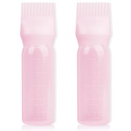 BLAAROOM 2Pack Root Comb Applicator Bottle - 6 Oz Hair Oil Applicator, Dye Bottle Tools with Oil Dis