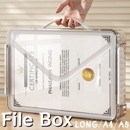 Long/A4 File Folder Organizer File Box Plastic File Case Document Oorganizer Long Size Document Box