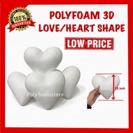 [ READY STOCK ] POLY FOAM 3D LOVE / HEART SHAPE