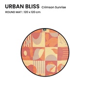 Mat-er เสื่อกลม Urban Bliss สี Crimson Sunrise