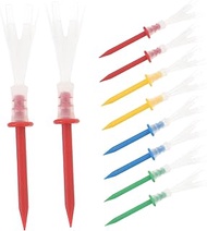 Tees Golf Pack of 16 Plastic Tees 4 Yards More for Consistent Depth Accuracy