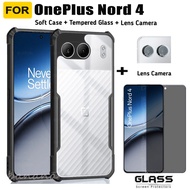 For OnePlus Nord 4 Shockproof Phone Case OnePlus Nord4 Privacy Tempered Glass Screen Protector