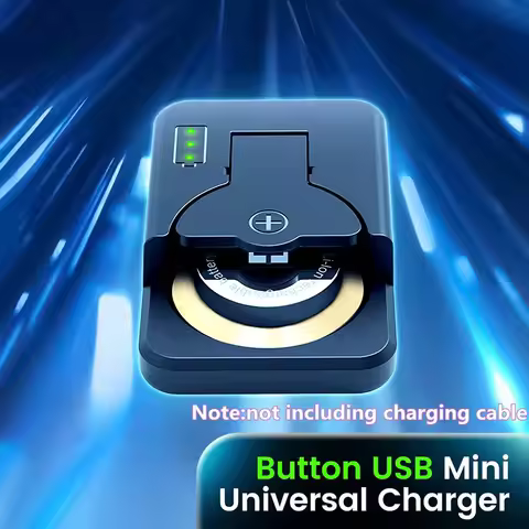 Button ​​Battery Charger For LIR1025/1220/1254/2016/2025/2032/2430/2450 Coin Lithium Batteries Type 