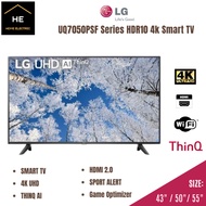 LG 43″ / 50" / 55" UQ70 HDR10 4k Smart TV Televisyen 43UQ7050PSF | 50UQ7050PSF | 55UQ7050PSF AI Thin