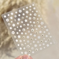 5D FLOATING STICKER WHITE LITTLE FLOWERS ( 4758 )