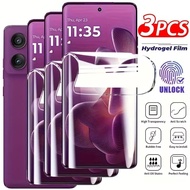 3Pcs Hydrogel Film For Motorola G85 G86 G15 Powe G56 Screen Protector For Motorola Edge 60 50 Fusion