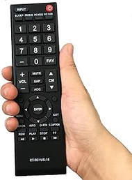 Replacement Remote Control CT-RC1US-18 Compatible for Toshiba TV 32L220U19 32L310U18 49L510U18 55L51