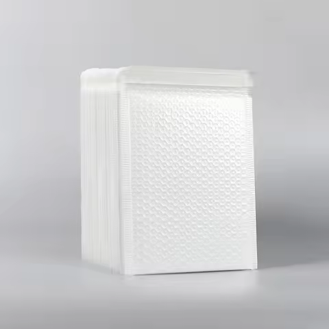 White Bubble Mailers 2-Size Bundle (18x23/20x25cm, 50pcs) - Ideal for E-commerce, Mailing & Product 