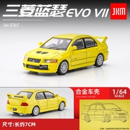 Jkm Car 1/64 Mitsubishi Lancer EVO7 generation JDM alloy car decoration miniature model real car bri