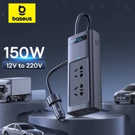 Baseus 150W Car Inverter USB Type C 30W DC 12V  to AC 220V 110V Auto Power Inversor Fast Charger For