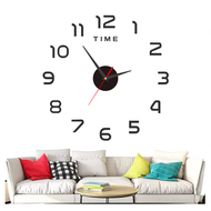 HAIRperone Home Decor Fashion 3D DIY Large Wall Clock /DIY Acrylic Wall Mirror Clock/Stiker Dinding