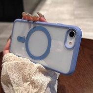 casing iPhone 7 Plus 8 Plus i7 i8 XR XS Max x 11 Pro Max 12 pro max Magnetic Phone Case Transparent 