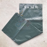 Lona or Tarp - (Tarpaulin - Trapal - Tolda) Plain Green & Stripes Tarp