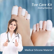 2PCS Silicone Toe Protectors To Cushion Toe Blister Anti-blister Soft Breathable Toe Cover