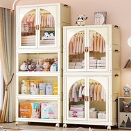 Installation-free baby wardrobe baby storage children's small wardrobe clothes finishing open-door household snack locker